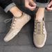 New Men's Shoes Mesh Shoes Breathable Sports Men's Casual Shoes Leather Shoes Versatile Trend Shoes_vogvips.com