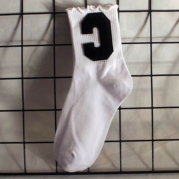 Socks New Style Fungus Lace Women's Socks Plush Big C Socks Women's High Elastic Student Sports Mid Tube Socks Sweat Absorbent Cotton Socks Trendy_vogvips.com