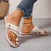 New Oversized 36-43 Autumn And Winter Women's Flat Sandals Casual, Simple, Comfortable, Non Slip_vogvips.com
