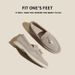 Foreign Trade Women's Slip-On Loafers British Style Retro Leather Plus Size Flat Shoes_vogvips.com