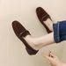 In-stock 979 French Retro Flat Loafers For Women, 2025 Spring And Autumn New British Style Soft Leather_vogvips.com