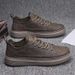 Spring 2024 New Men's Sports Casual British Style Black Leather Work Versatile Formal Business Trend Shoes_vogvips.com
