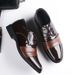 Men's Formal Dress Shoes - Pointed Toe PU Leather Business Office Shoes For Men With Breathable & Comfortable Design - Available In Extended Sizes_vogvips.com