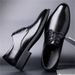 Premium Formal Oxford Shoes For Men - Waterproof PU Leather Business Dress Shoes With Classic Pointed Toe & Lace-Up Closure_vogvips.com