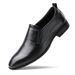 Men's Formal Plaid Leather Shoes Wind Cover Feet Casual Men's Shoes Pointed Wedding Shoes Large Size Shoes_vogvips.com
