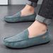 New Men's Casual Bean Shoes Trend A Slip-on Lazy Shoes Driving Foot Set Men's Shoes_vogvips.com