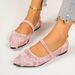 Plus Size Lace Mesh Design Women's Flat Shoes New Style Lightweight High End Fashion Footwear_vogvips.com