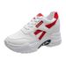 Dad Women, Trendy And Versatile, 2025 Spring New Soft Sole Leather Breathable Casual Sports Running Shoes For Women_vogvips.com