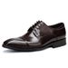 Aofu 3011 Oxford Three-Joint Three-Dimensional Square Toe Men's Classic Casual Leather Wedding Shoes_vogvips.com