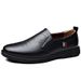 Men's Casual Loafers - Soft Sole & Upper Round Toe Slip-On Shoes For Business & Daily Wear, Light Luxury Style Slip On Shoes Single Shoes_vogvips.com