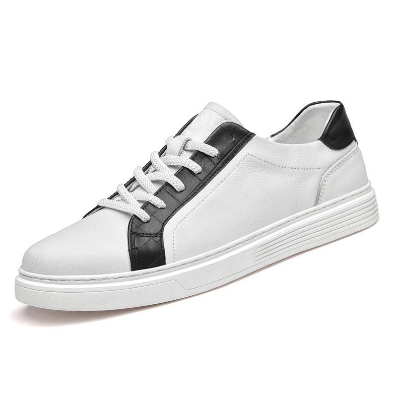 Men's Shoes Breathable Men's White Shoes Thin British Sports Shoes Casual Board Shoes_vogvips.com