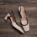 Chunky-heeled Soft Leather Square-toed Brown Closed-toe Women, 2025 Summer Low-cut European And American Style Backless_vogvips.com
