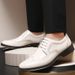 Euro Step Spring New Brogue Carved Patent Shiny British Style Large Size Leather Photo Studio Performance Groom Shoes_vogvips.com