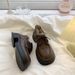 Loafers For Women 2024 Autumn Winter New Fleece-Lined Thick-Soled Height-Increasing Fluffy Cotton British Style Small_vogvips.com