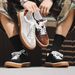 Men's Genuine Leather High Gloss Suede German Trainers Lace Up Casual Board Shoes Comfortable Breathable Slip Resistant Sole_vogvips.com