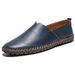 Cross-border Large-size 49, Perforated Loafers, Men's Top-grain Slip-on Hollow Leather Shoes, Size 50, Available For_vogvips.com