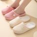 Shoe Factoy Poduction Flat Closed-Toe Slippes Fo Women Soft Sole Non-Slip Indoo Bathoom Beach Casual Hollow_vogvips.com