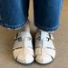 Korean Fashion Thick-Soled Height-Increasing Closed-Toe Mules For Women Retro Hollow Belt Buckle_vogvips.com