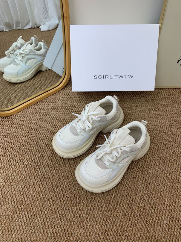 retro SGIRL TWTW Patchwork Thick-soled Casual Shoes For Women 2026 New Versatile Lightweight Fashionable Dad Sneakers_vogvips.com