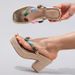 Women's Shoes Rope Wedge Sandals Colorful Beaded Flip Flops Summer Leisure Vacation High Heels_vogvips.com
