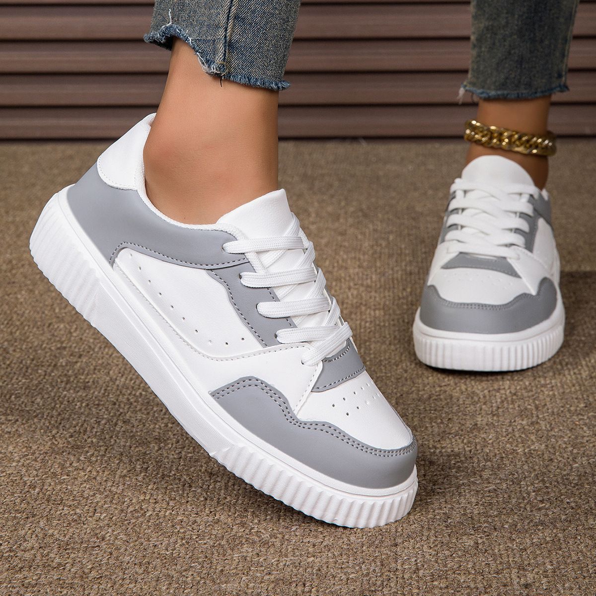 New Breathable Light Casual Sports Style Campus Men S And Women Small Trend White Shoes_vogvips.com