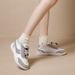 Korean Leather Small White Women's New Autumn Versatile Thick Soft Sole Lightweight Sports Dad Shoes_vogvips.com