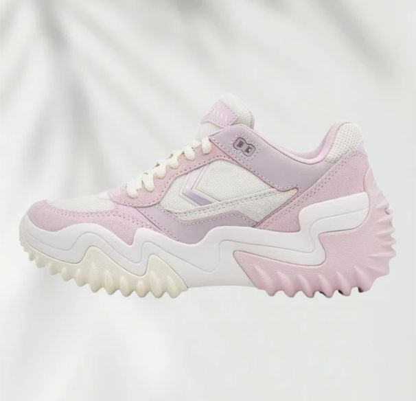 Retro Wave Shape Platform Trainers Men Women Shock Resistant Anti Slip Street Sneakers_vogvips.com