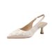 Qianluhui Sweet Style Thin Heel Pointed Toe Backless Sandals Summer New Exquisite Satin Party Dress Shoes_vogvips.com