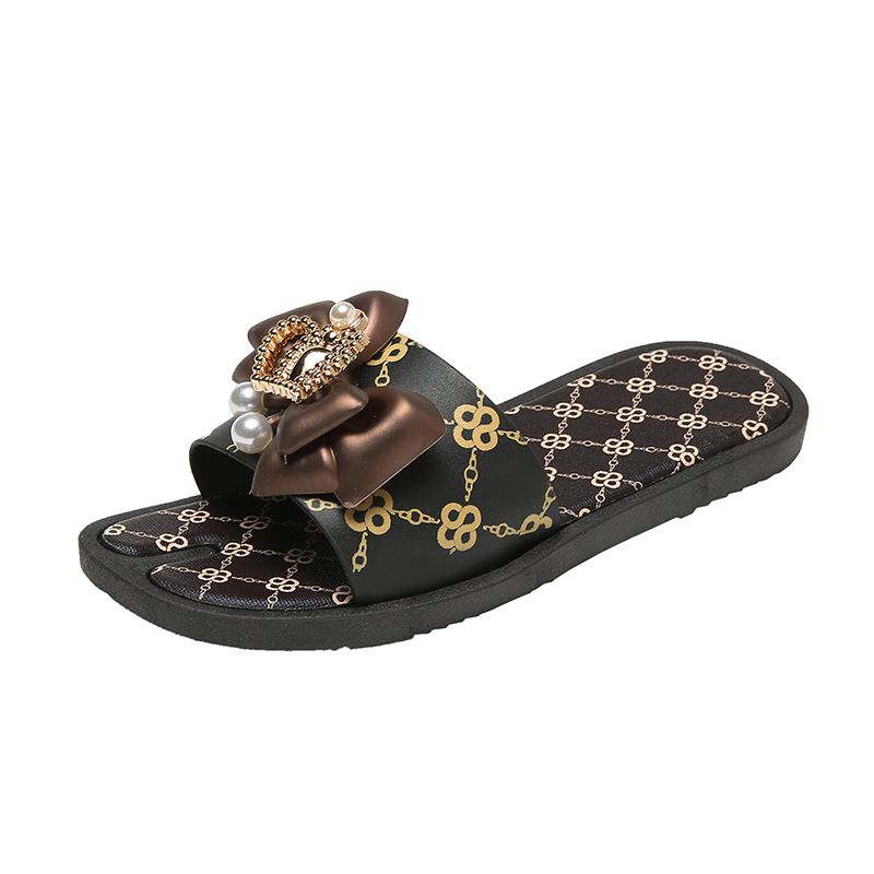 Fashionable Women's Korean Style Slippers Summer New Style Split Toe Flat Non Slip Trendy Versatile Slip-On Shoes_vogvips.com