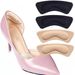 High Heel Heel Pads Sponge Anti Friction Foot Pads Foam Thickened Heel Half Size Pad Leather Shoe Heel Pad_vogvips.com