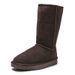 Autumn And Winter Long Snow Boots For Women Thick Bottom Flat Heel Sheepskin Fur One Piece High Top Plus Velvet Thick Warm Cotton Boots Winter Boots_vogvips.com