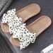 Linen Casual Platform Slippers Women Home Bowknot Designer Shoes Girls Flats Seasons New Fashion House Slipper Open Toe_vogvips.com