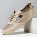 Men's Casual Sneakers Large Size Sewn Leather Mesh Shoes Octopus Men's Shoes_vogvips.com