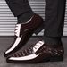 Formal Dress Shoe Black PU Leather Lace Up Point Toe Business Casual Shoes for Men Wedding Party Office_vogvips.com