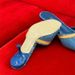 In Stock New Thin Heel Denim Slippers Fashion Color Block Outdoor One Strap Open Toe Printed Sandals_vogvips.com