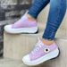 Mesh Dad Shoes For Women Thick Soled Platform Shoes 2025 Spring New All Match Popular Small Height Enhancing Casual Women's Shoes_vogvips.com