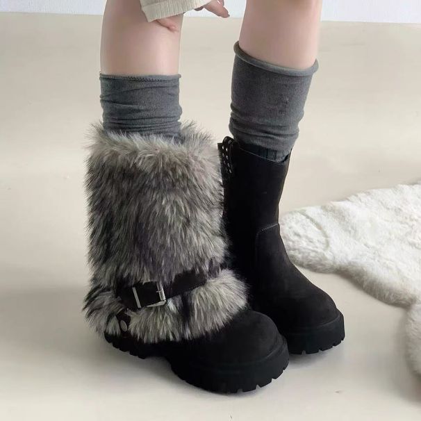 New Free Delivery Designer Snow Boot Fashionable Comfortable And Simple Snow Boots For Daily Commuting_vogvips.com