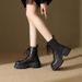 Women's Shoes Martin Boots Autumn And Winter New Single Boots Thick Sole Height Enhancing Style Skinny Boots Short Boots Lace Up Boots_vogvips.com