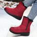 Women's Outdoor Snow With Fleece Lining Thickened Cold-Proof Warm Winter Shoes Cotton Cross-Border Long Boots_vogvips.com