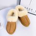 Tazz Thick-Soled Snow Boots Winter Slip-On Furry Women's Outdoor Wear Warm Fleece-Lined Thickened Cotton Shoes_vogvips.com