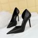 6283-1 Korean Style Fahion Women' Thin Super Heel Shallow Mouth Pointed Toe Side Hollow Banquet Single Shoe High_vogvips.com