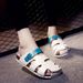 Women's And Men's Breathable Slip-On Sandals With Hollow-Out Design Soft EVA Sole Comfortable Casual Shoes For Beach Walking Daily Wear_vogvips.com