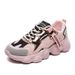 Chunky For Women Spring Autumn 2025 New Style Breathable Versatile Casual Shoes Thick Sole White Sneakers Trendy_vogvips.com