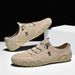 First Layer Leather Men's Shoes Low-top Casual Shoes Martin Shoes Men's Octopus Large Size Shoes_vogvips.com