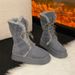 Lace-up High Tube Snow For Women Petite 2025 Winter New Style Fleece-lined 5CM Thick-soled Cotton Northeast Travel Long_vogvips.com