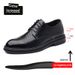 Men's Hollow Out Dress Shoes Low Block Heel Wedding Sandals_vogvips.com
