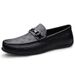 Men's Doudou Shoes Flat-soled Loafer Small Leather Shoes Low-top Foot Cover Leather Surface Casual Shoes_vogvips.com