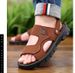 Men's Sandals, Imitation Cowhide Shoes, Summer 2026, Non-slip, Waterproof, Outdoor Wear, Men's Dual-use Upgraded Version_vogvips.com