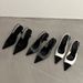 Pointed Peep Toe Sandals For Women Summer Dress Shoes With Small Strap Thin Heel High Heels Black White_vogvips.com
