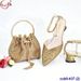 Fashion Wine Glasses And Heels With Bracelet Handbag Party Bag Shoe Bag Combination_vogvips.com